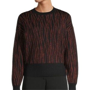 Equipment Black and Brown Knit Sweater